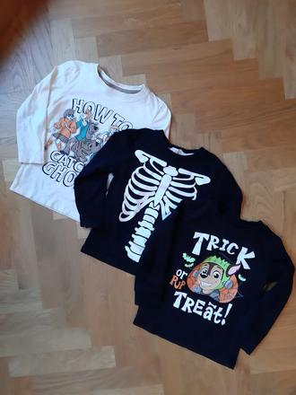Tričká halloween, labková patrola, h&m,104