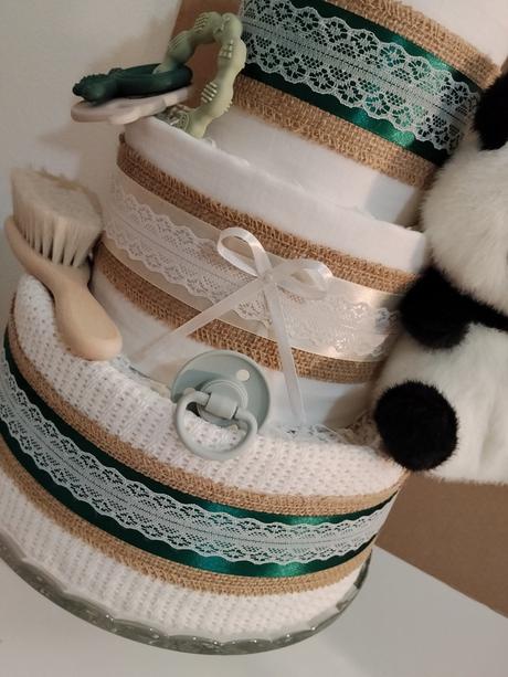 Plienková torta pandina záhrada - pre bábätko,