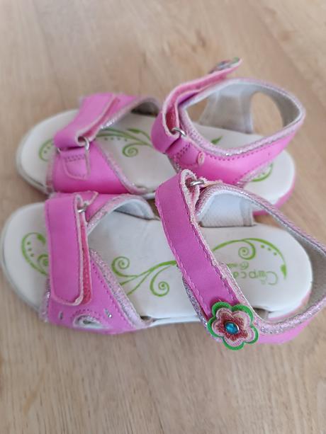 Sandále letné, cupcake,26