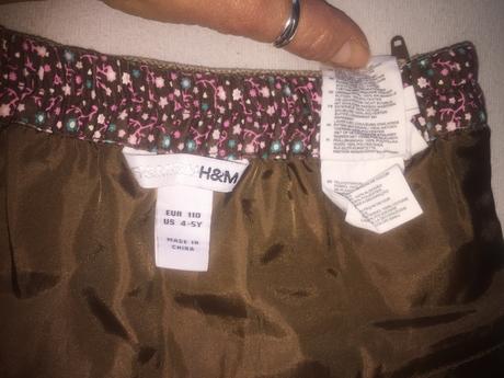 Skladaná suknička, h&m,110