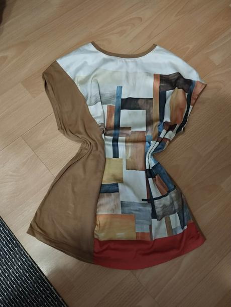 Dámske tričko s geometrickým vzorom, l