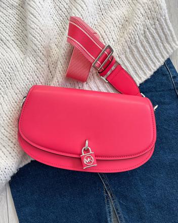 Michael kors mila messenger ružová, michael kors