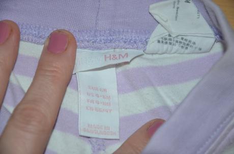 Nohavice tepláky  h&m  v pase na gumu 68 ponosíte, h&m,68