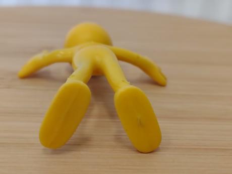 Retro ohybný panáčik smajlík, bendy toy, vintage,