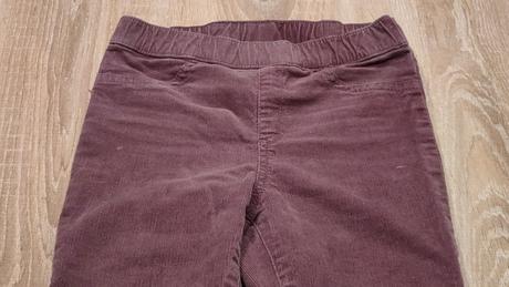 Menčestrové nohavice, h&m,128