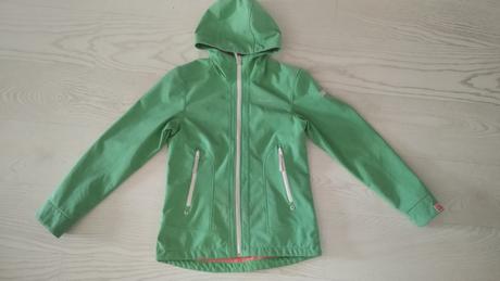 Zelená softshellová bunda, 164