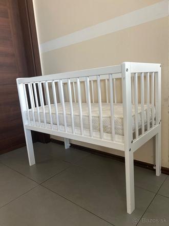 Detská postieľka s matracom, šírka (cm): 40,dĺžka (cm): 90