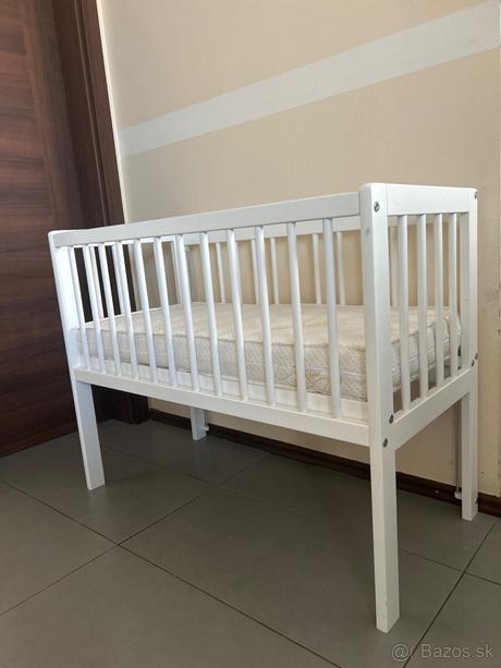Detská postieľka s matracom, šírka (cm): 40,dĺžka (cm): 90