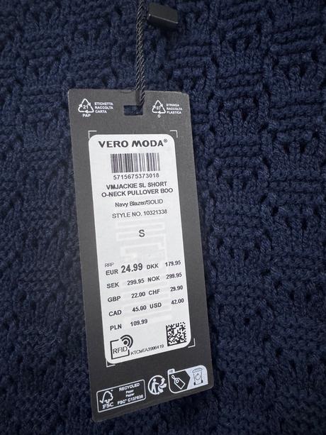 Vero móda štýlová pletená vestička veľ. s, vero moda,s