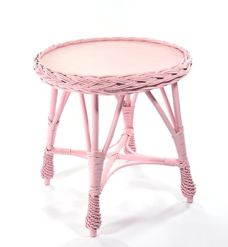 Prútený stolík okrúhly,