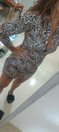 Šaty tigrovane, leopard, s