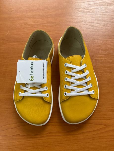 Barefoot tenisky be lenka prime - mustard 34., be lenka,34