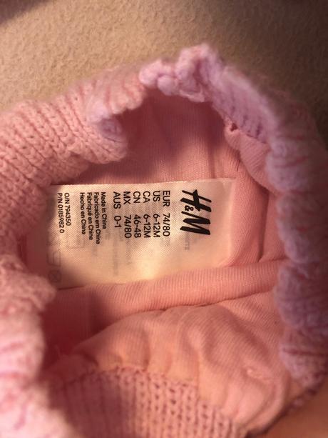 Ciapka a rukavice, vel. 78, h&m,74