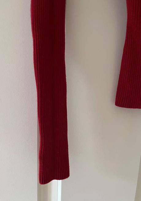 Tmavočervené tričko/svetrík, h&m, s/36, h&m,s