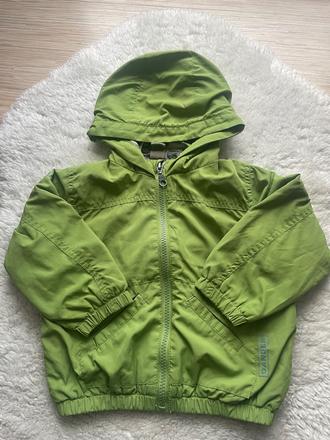 Tenka zelenkasta bunda s kapucnou,