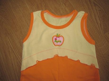 Žlto-oranžové šaty v.116, 116