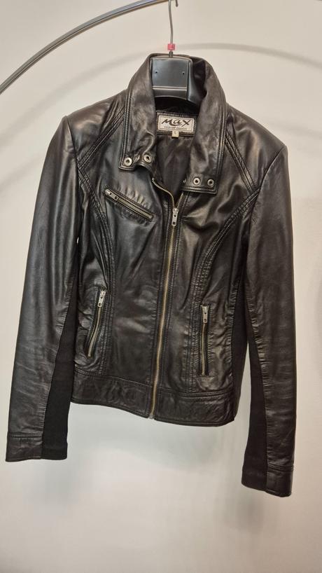 Kožená dámska bunda max, l