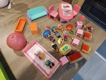 L.o.l.surprise babiky s nabytkom,