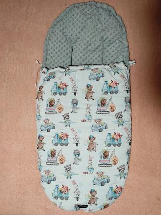 Zimné fusaky, podložka do kočíka, oblečenie,