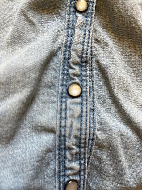 Mäkučká riflová košeľa h&m, h&m,xs