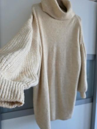 Dlhy rolakovy svetrik/saty, l