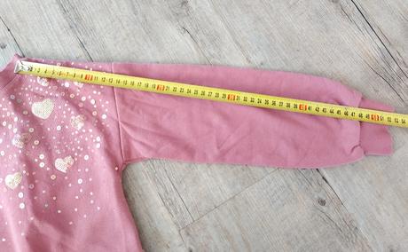 Mikinové šaty s flitrami, h&m,134