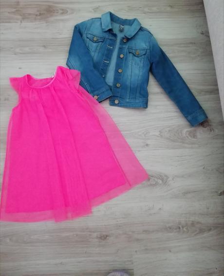 Krásne šatočky a riflová bunda zars, 116