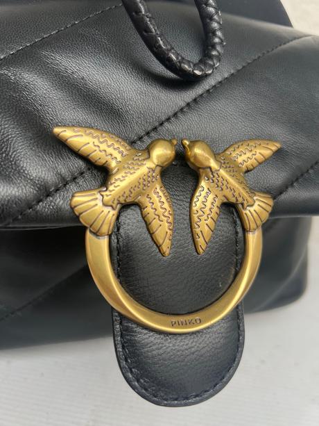 Pinko ruksak cierny kozeny plus latka pc 400, pinko