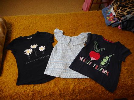 Dievčenské tričká 128, 134/140cm, 134
