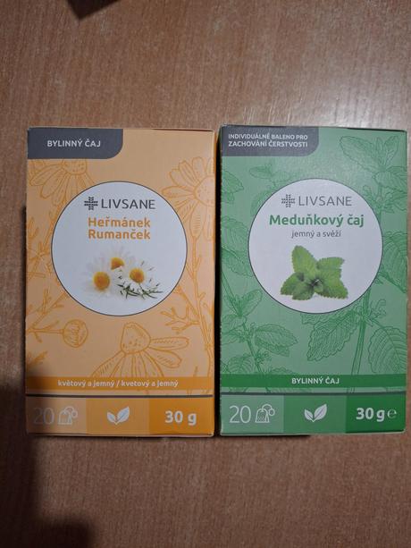 Čaj medovkový a rumančekový, 