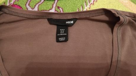 Hnedé tričko, h&m,s