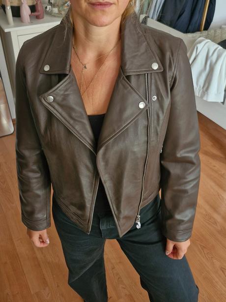 Kožená bunda pieces, l