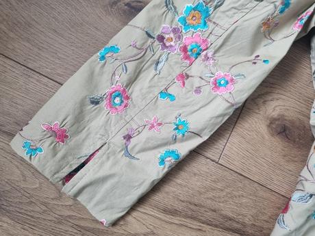 Okerové vyšívané sako heine 36, 36