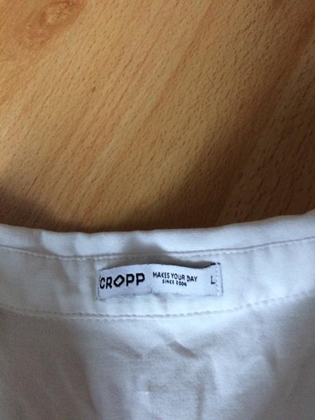 Biela košeľa cropp l, l