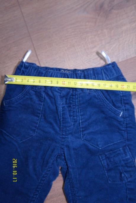 Hrubé menčestrové nohavice 0-3m, c&a,62