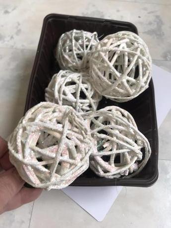 Vianočné naturálne gule 8 ks, 