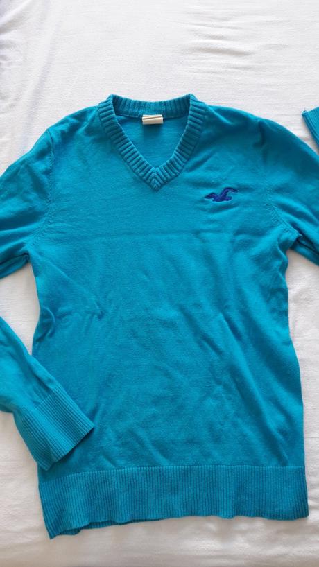 Svetrík od hollister modry - l, hollister,l