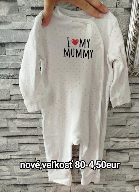 Nenosené pyžamko mummy, 80