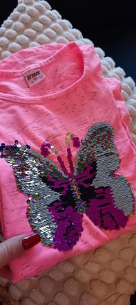 Top s dlhým rukávom s meniacim motýľom, 158