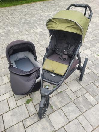 Thule pro glide 2 + vanicka, zeleny, thule,thule glide 2