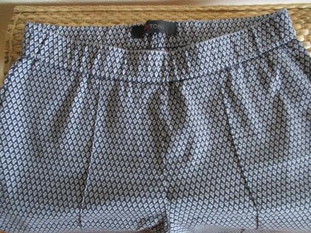 Modro biele elastické nohavice, m