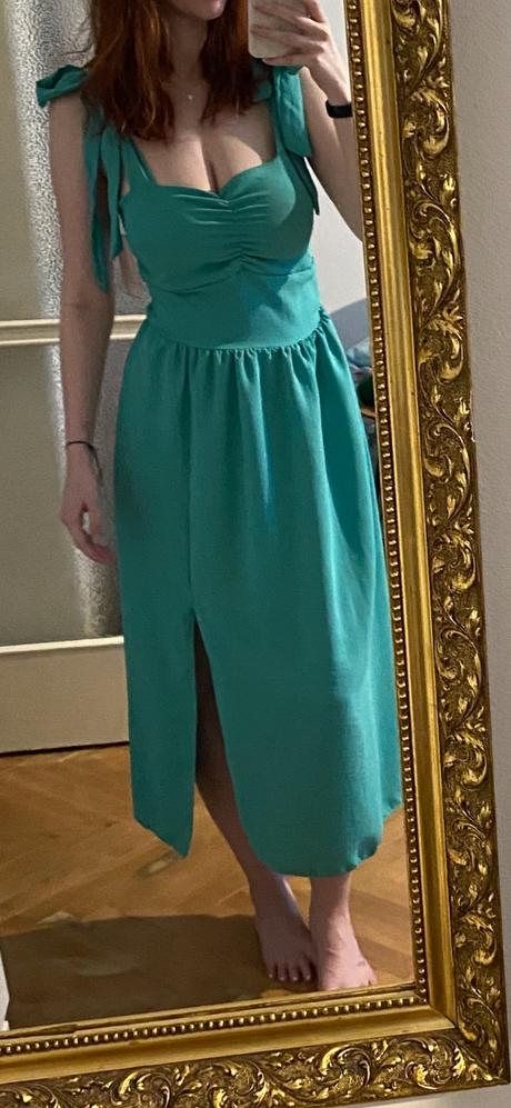 Tyrkysové letné šaty, s