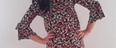 Dámske kvietkované šaty h&m, h&m,xs