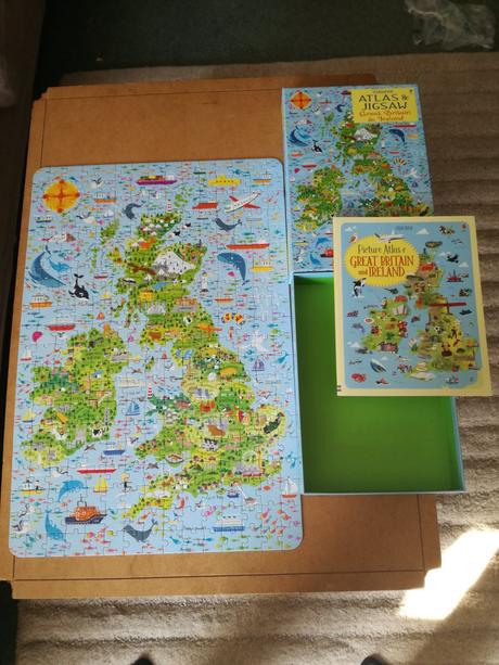 Usborne atlas & jigsaw great britain + ireland, 