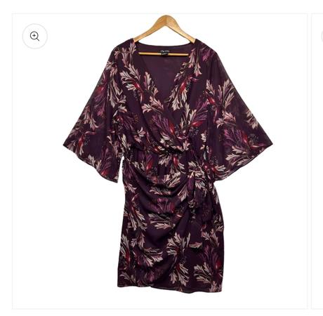 Fialové šaty, xxxl