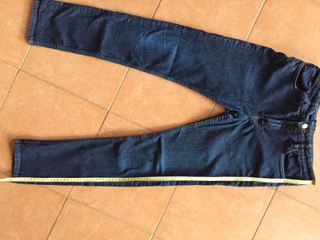 Chlapčenské rifle skiny fit, h&m,164