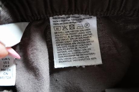 Ľanové nohavice h&m linen blend, h&m,s