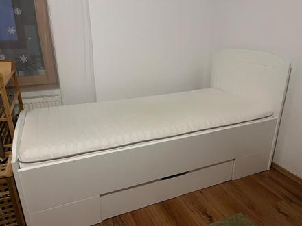 Posteľ s úložným priestorom, šírka (cm): 95,dĺžka (cm): 200