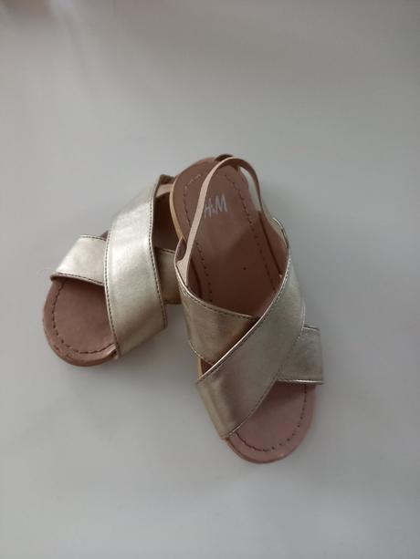 Zlaté sandálky, h&m,24