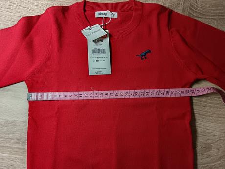 Červený detský sveter, sinsay,116